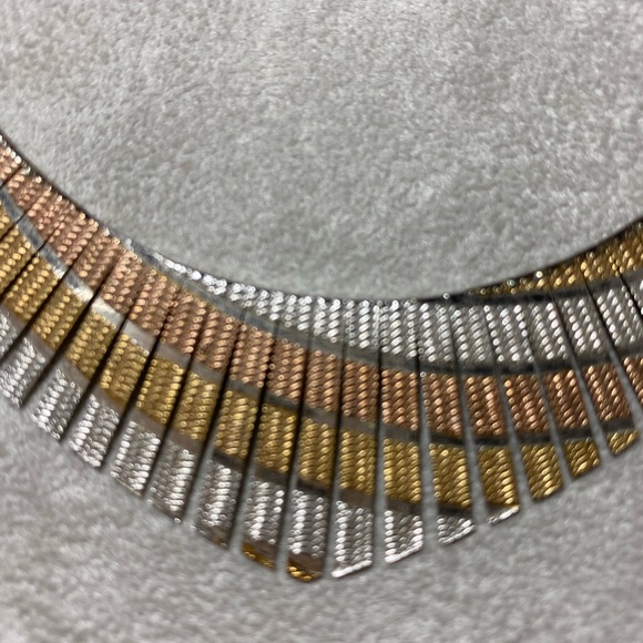 Tri- sterling silver necklace - Picture 3 of 10